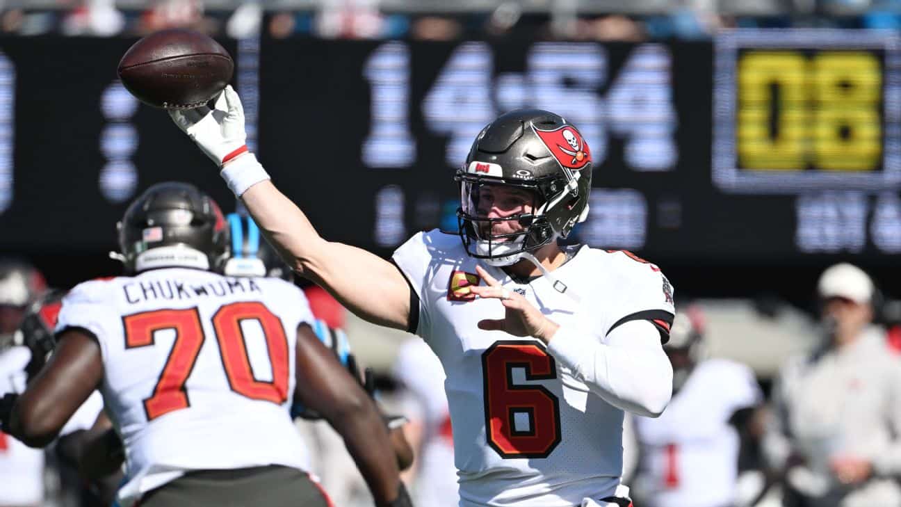 Mayfield Practices Fully as Winless-at-Home Bucs Prepare for Falcons