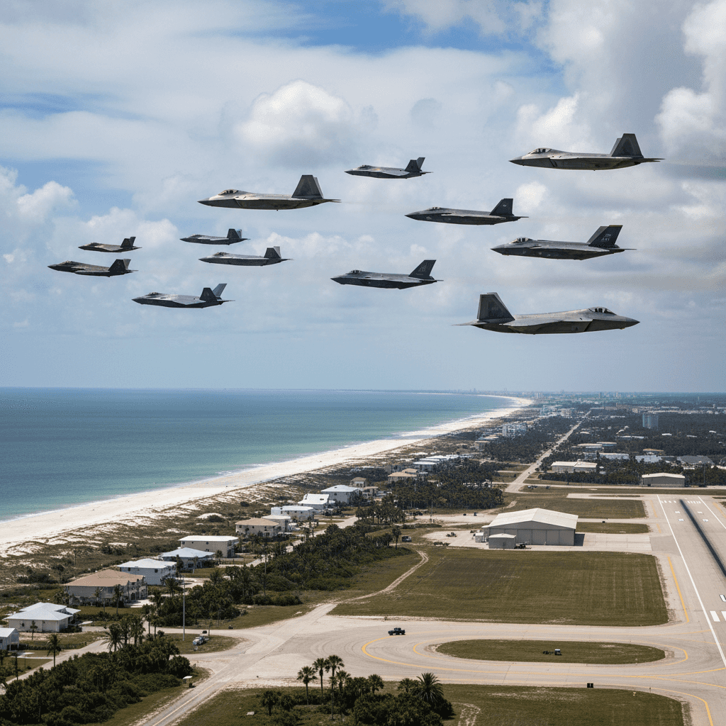 Tyndall Hosts Checkered Flag 26-2, Filling Panhandle Skies With 85 Combat Aircraft